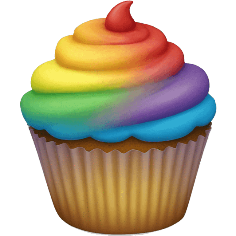 Rainbow Cupcake  emoji