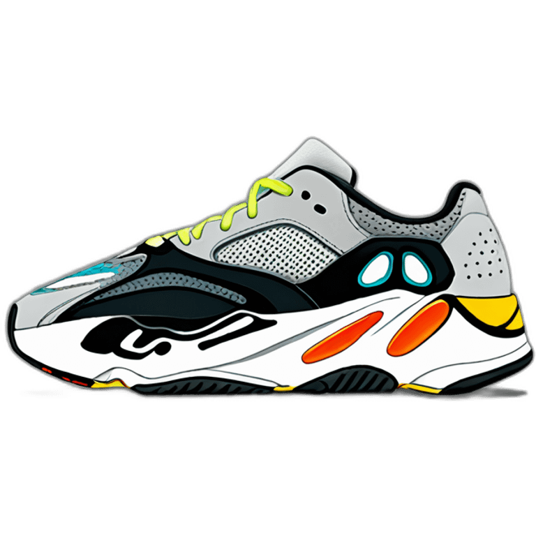 Yeezy 700 waverunner emoji