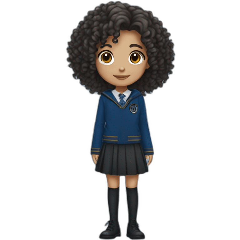 Ravenclaw girl curly hair  emoji