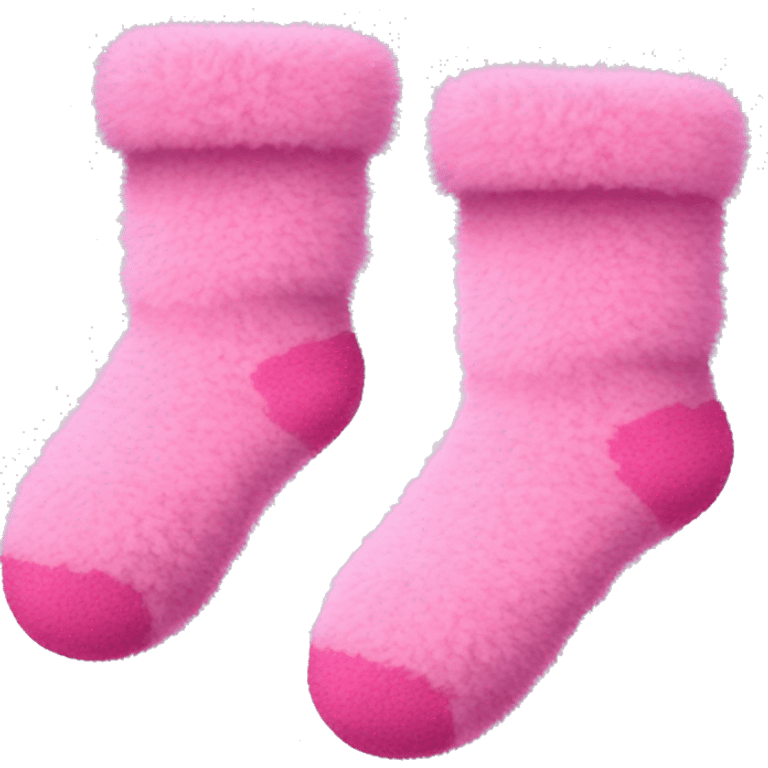 Pink fuzzy socks emoji