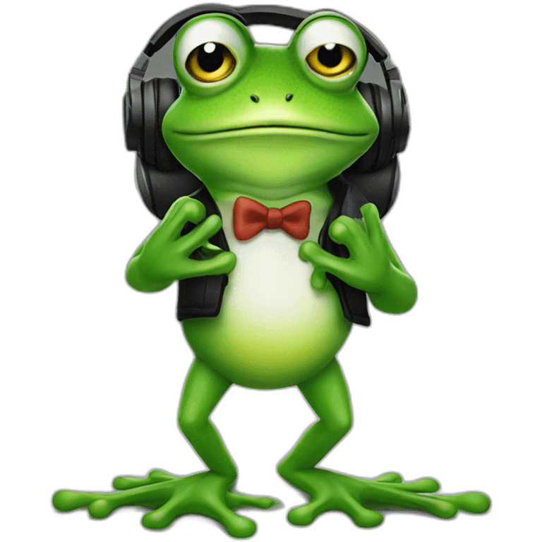 Dj frog emoji