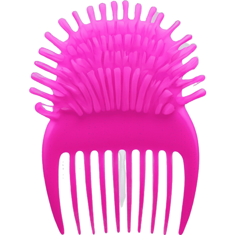 Pink shower comb emoji