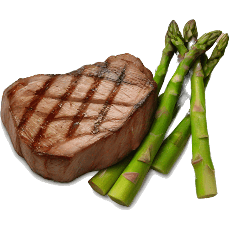 Steak and asparagus  emoji