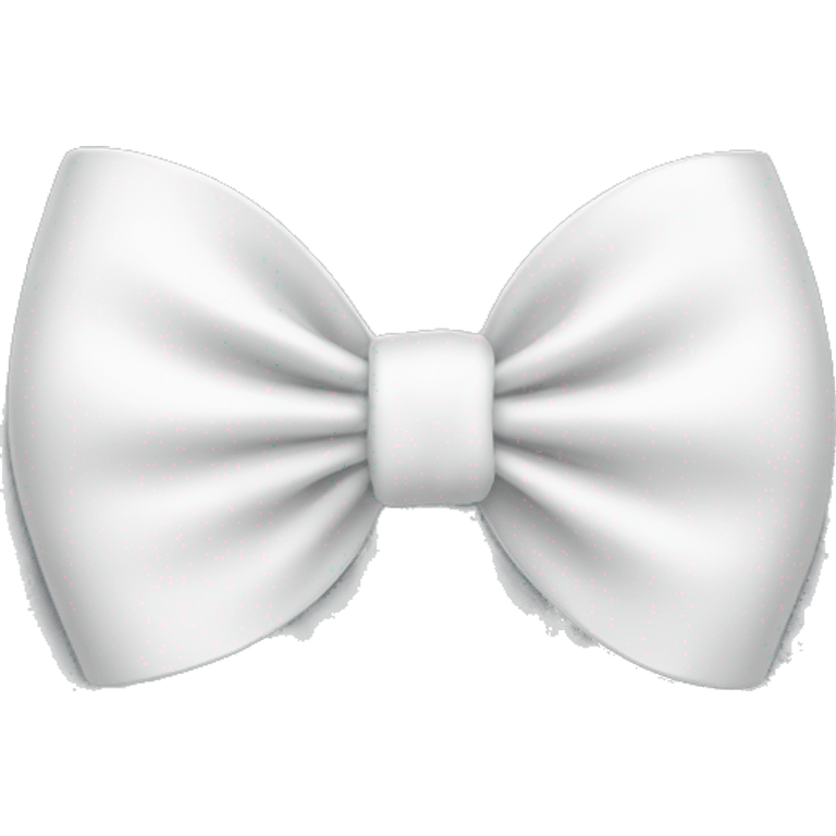 a white bow emoji