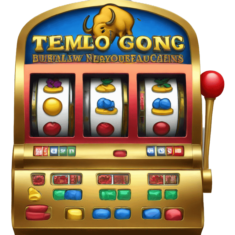 Slot machine with Buffalo  emoji