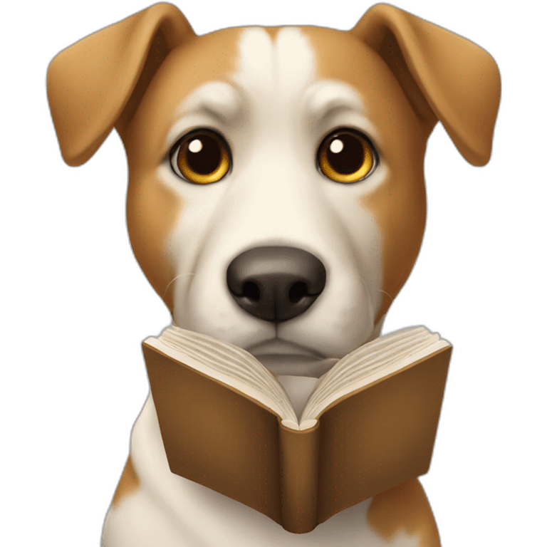 dog with a book emoji