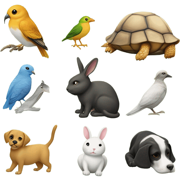 Animals on each other emoji