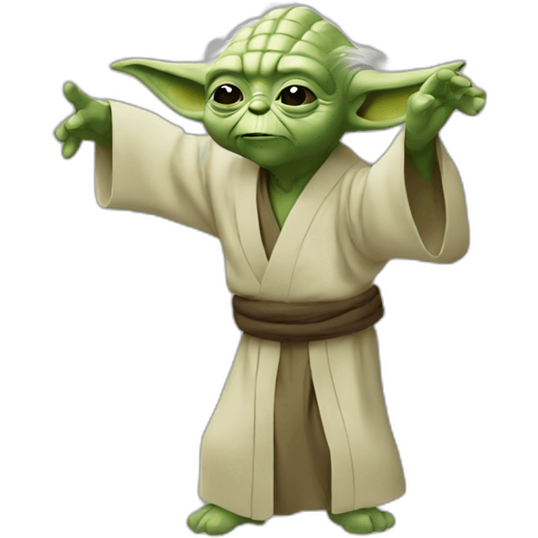 Yoda qui Dab emoji