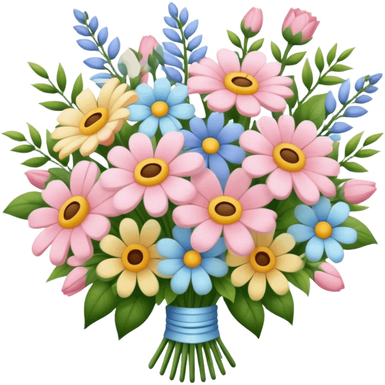 Pastel bouquet emoji