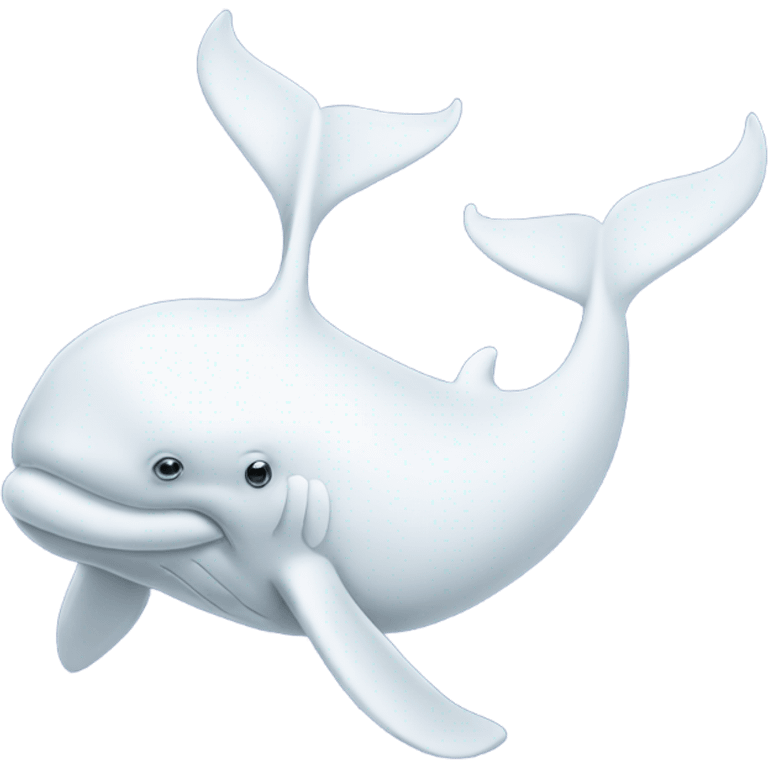 white whale , underside emoji