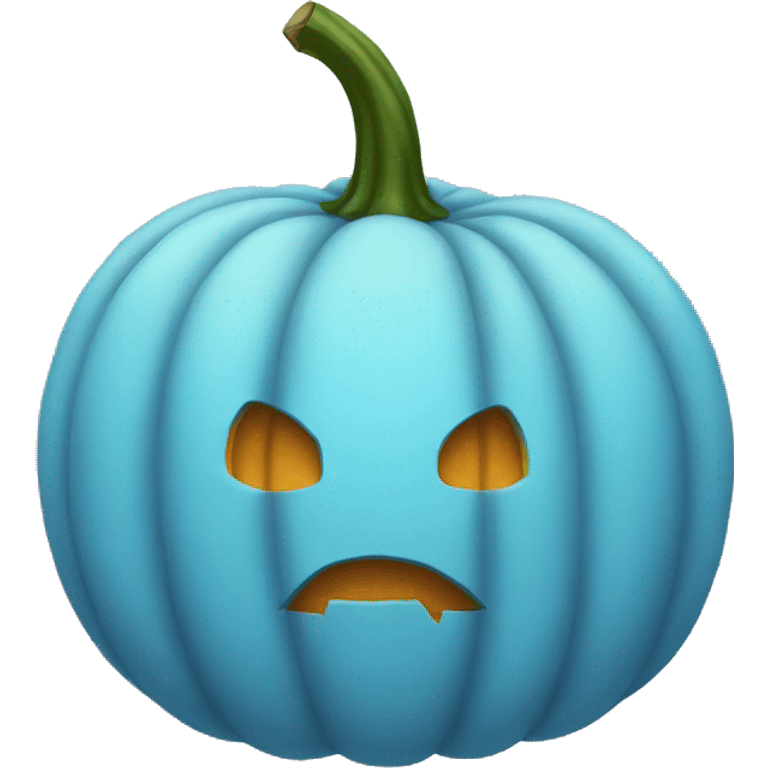 Light blue pumpkin  emoji