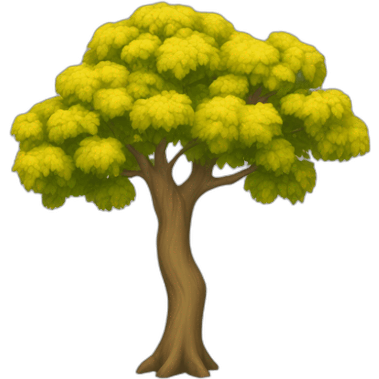 Arbre jaune emoji