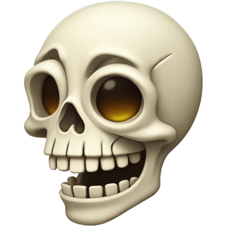 skeleton with laughing tears  emoji