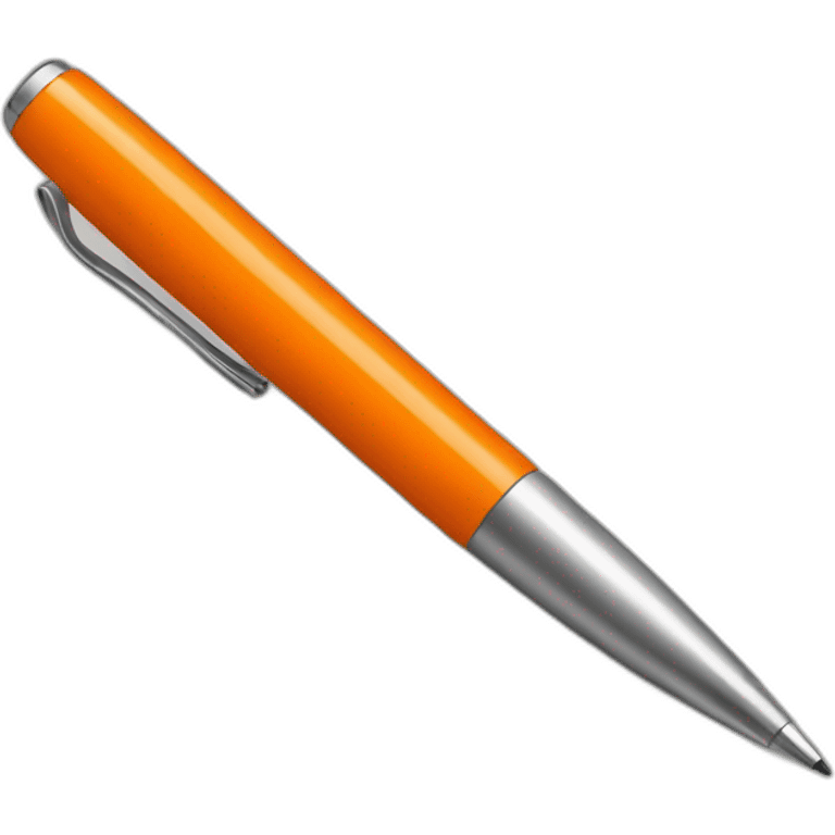 orange pen emoji