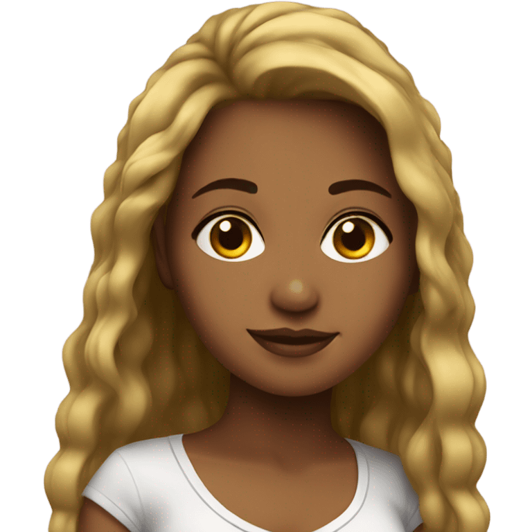 Pretty Colombian girl emoji