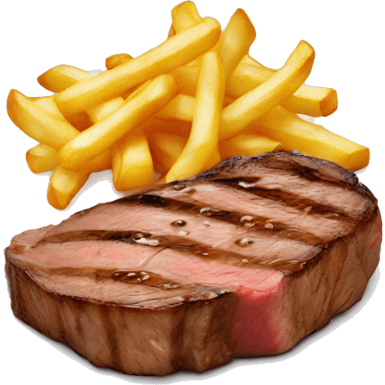 steak avec des frites emoji