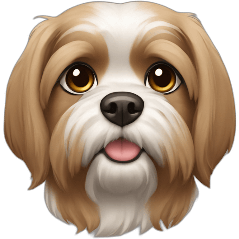 light brown shis-tzu dog emoji