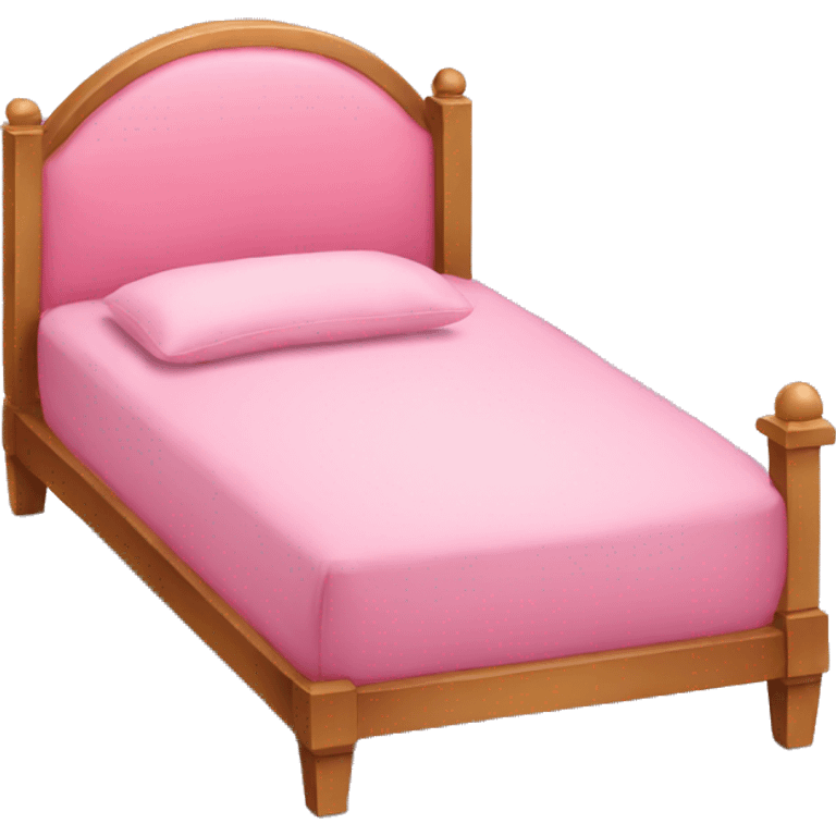 Pink bed  emoji