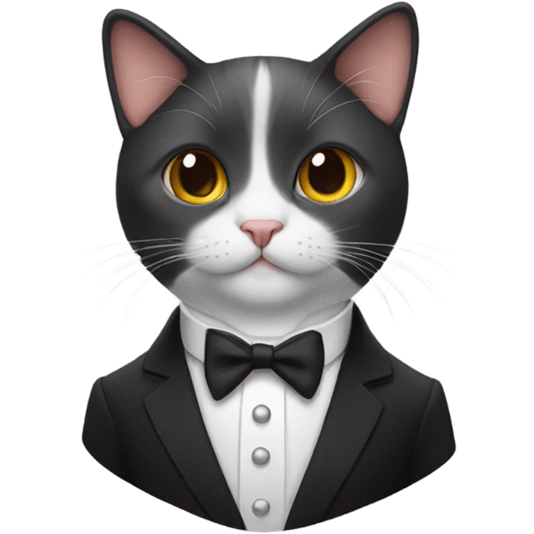 cat wearing tuxedo  emoji