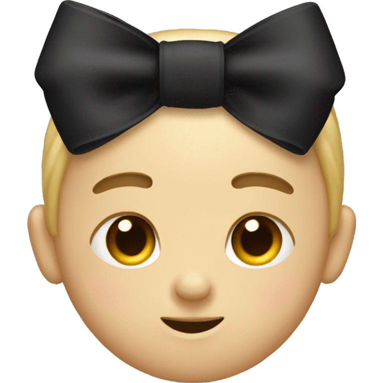 Cute black bow emoji