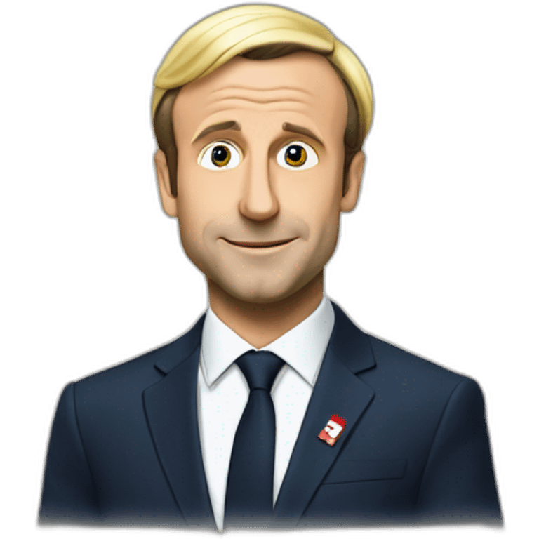 Macron sur lepen emoji