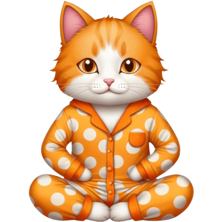 cat in pjs emoji