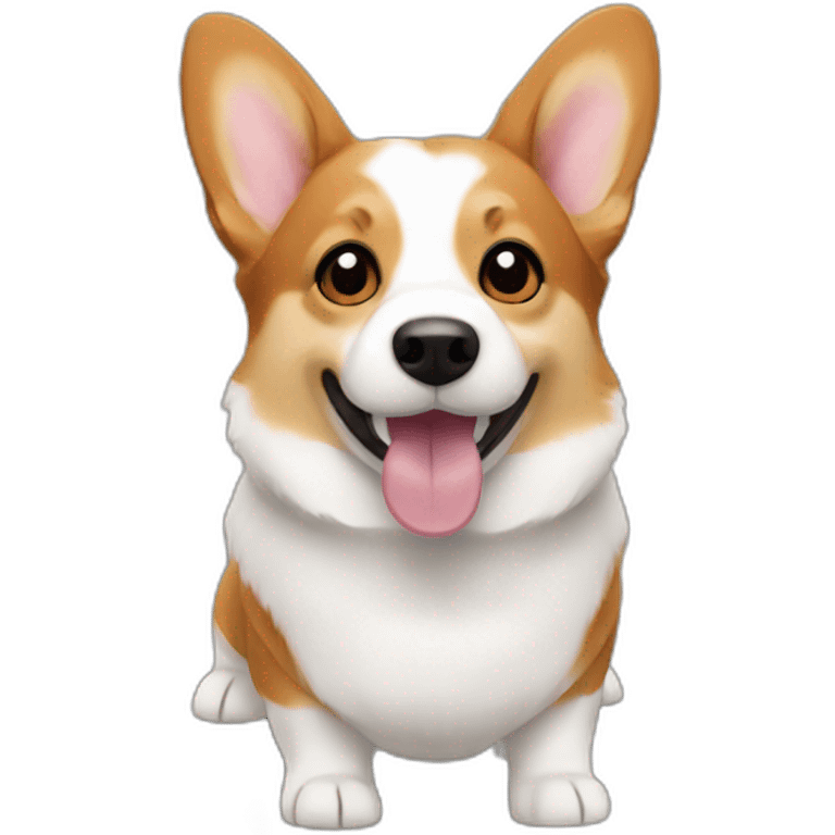 Tri color corgi emoji