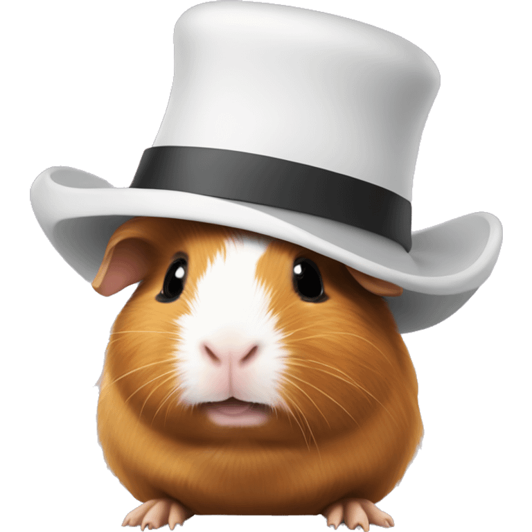 guinea pig with a hat emoji