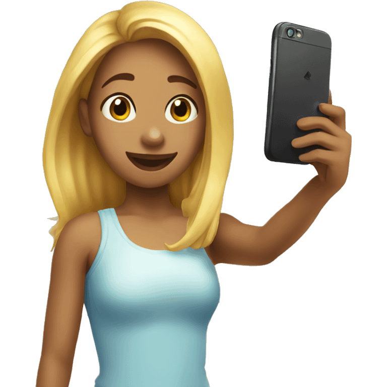 girl taking selfie in bathroom emoji