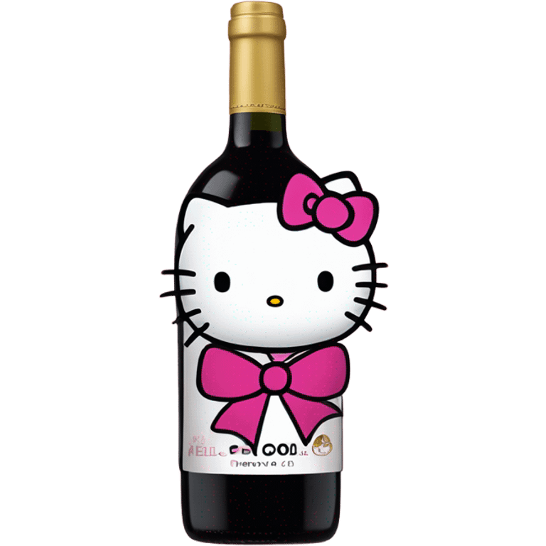 Hello kitty wine emoji