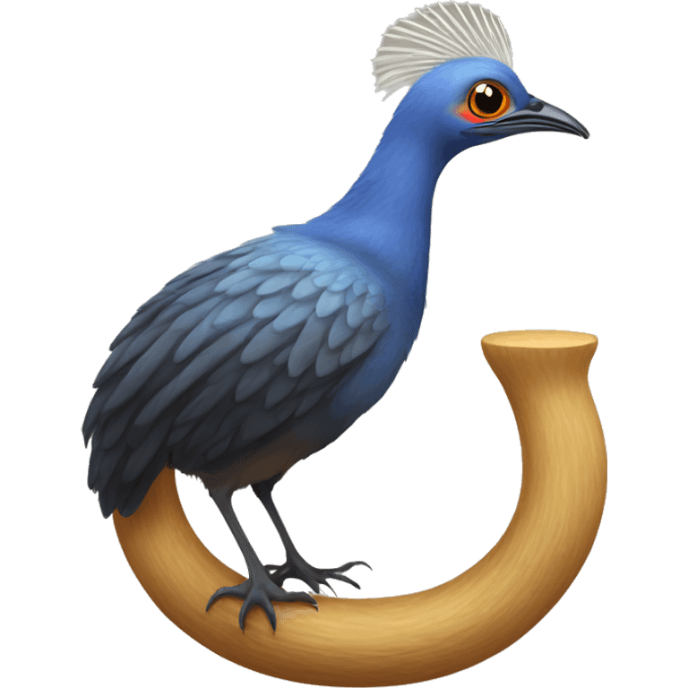 Lyre bird emoji