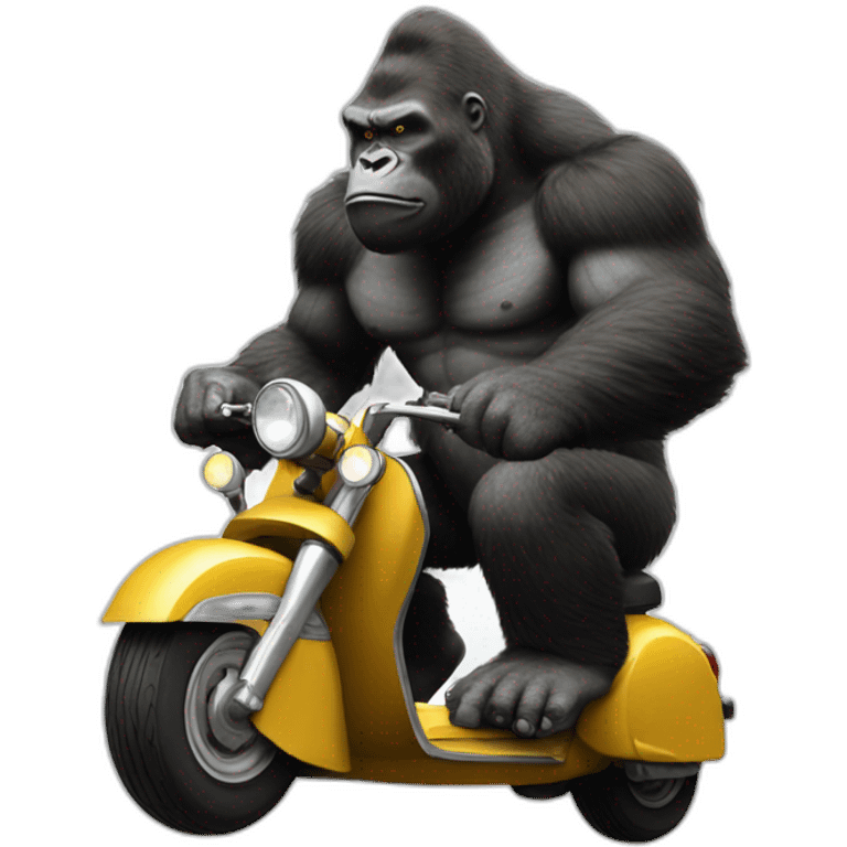 kingkong en scooter emoji