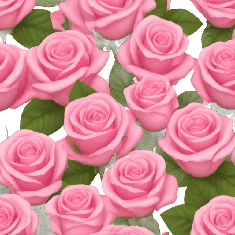 Pink rose bouquet  emoji