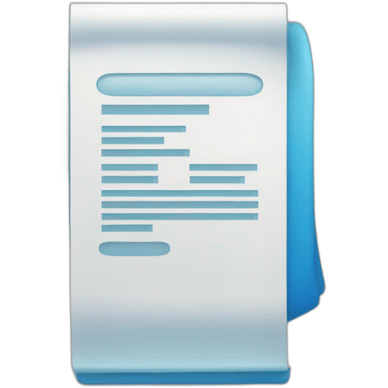 escrow payment application blue color emoji