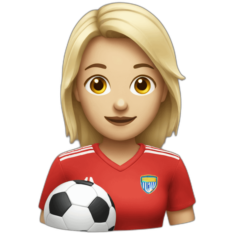 female soccer supporter emoji