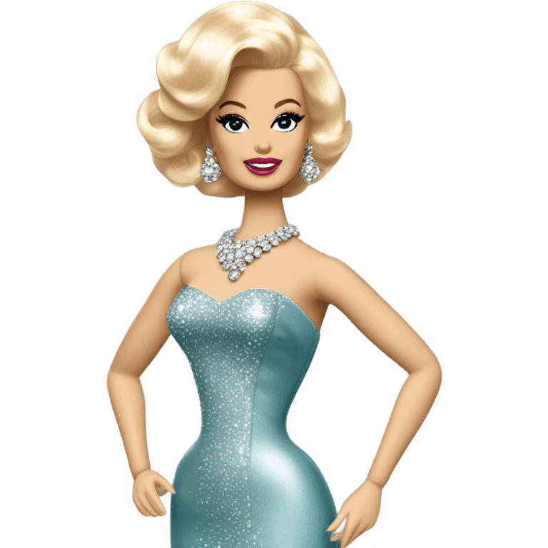 1960's blonde Barbie glamorous Hollywood actress  emoji