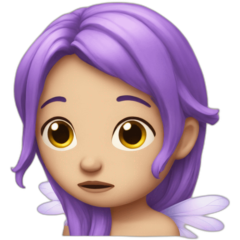 Sad fairy emoji