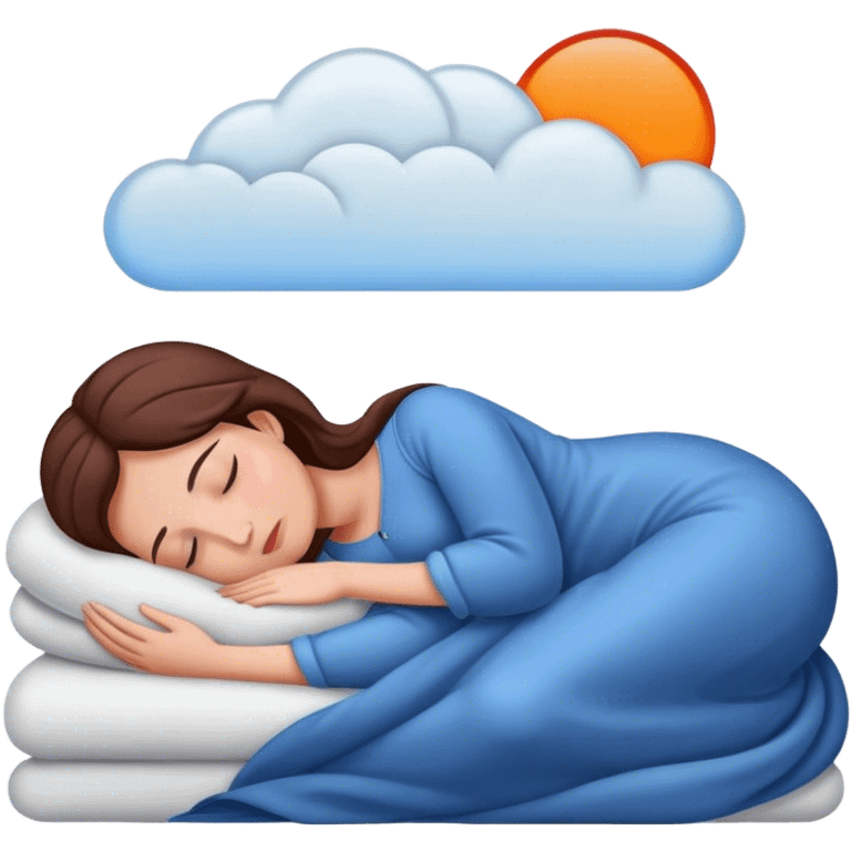 Women sleeping emoji