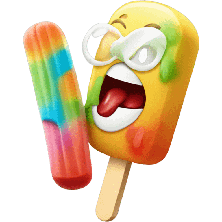 eating popsicle  emoji