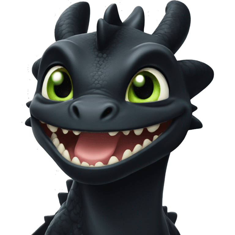 toothless the dragon emoji