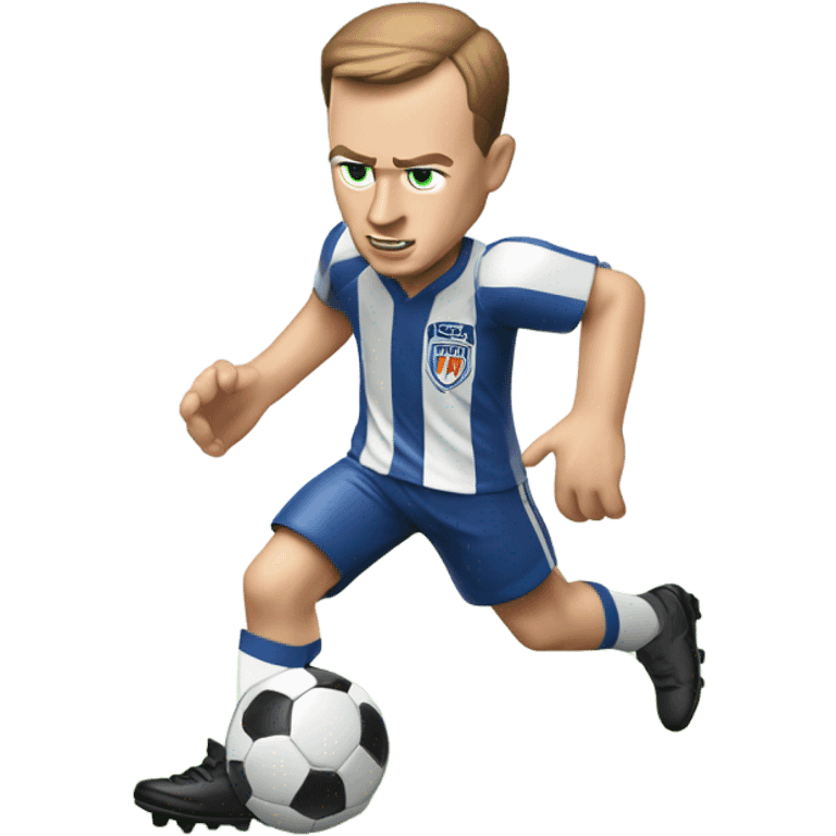 Peyton manning playing soccer emoji