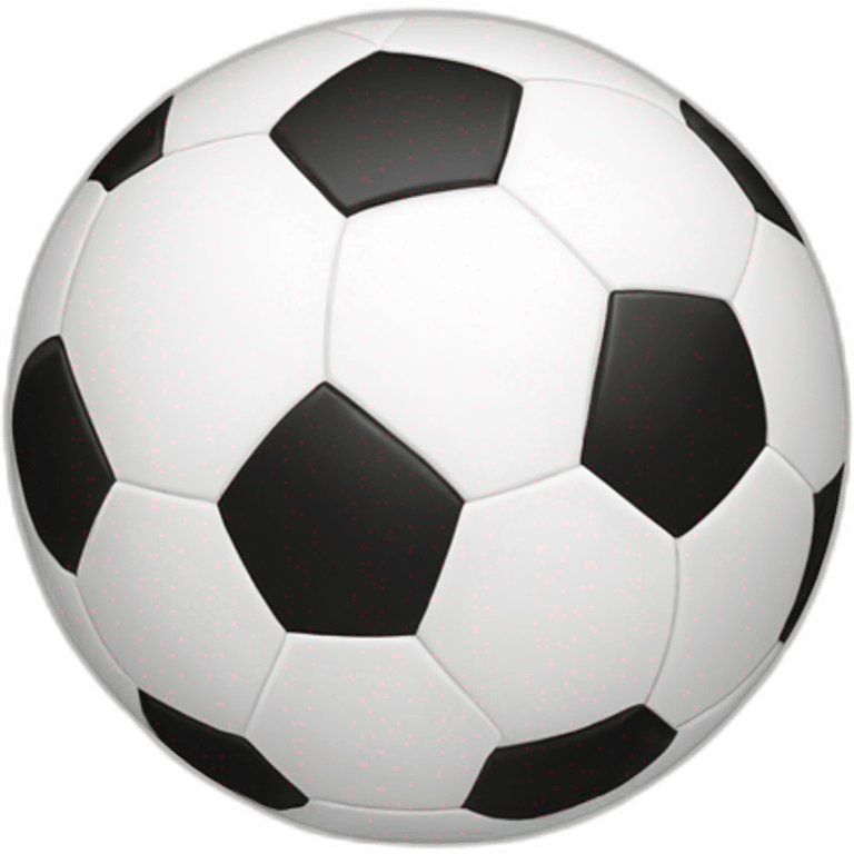 Soccer ball red emoji