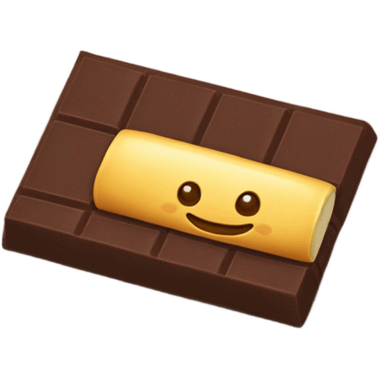 iPhone chocolate bar emoji