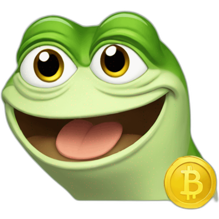 Pepe winning in crypto emoji