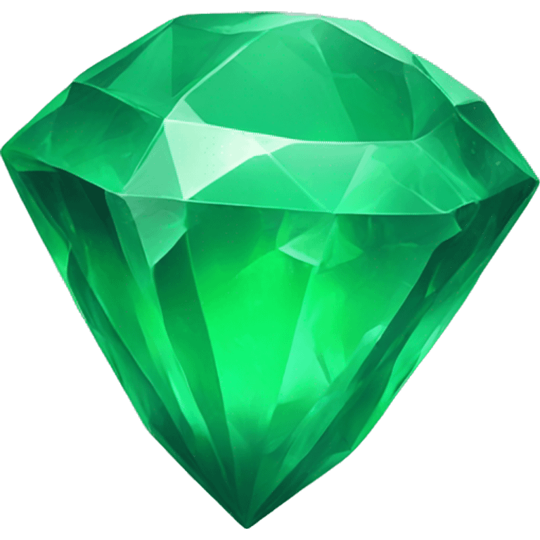 Green crystal game icon emoji