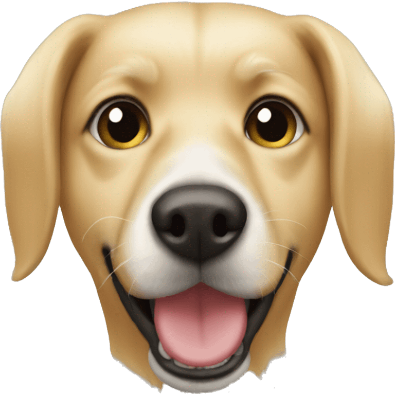 blonde dog spotted muzzle emoji