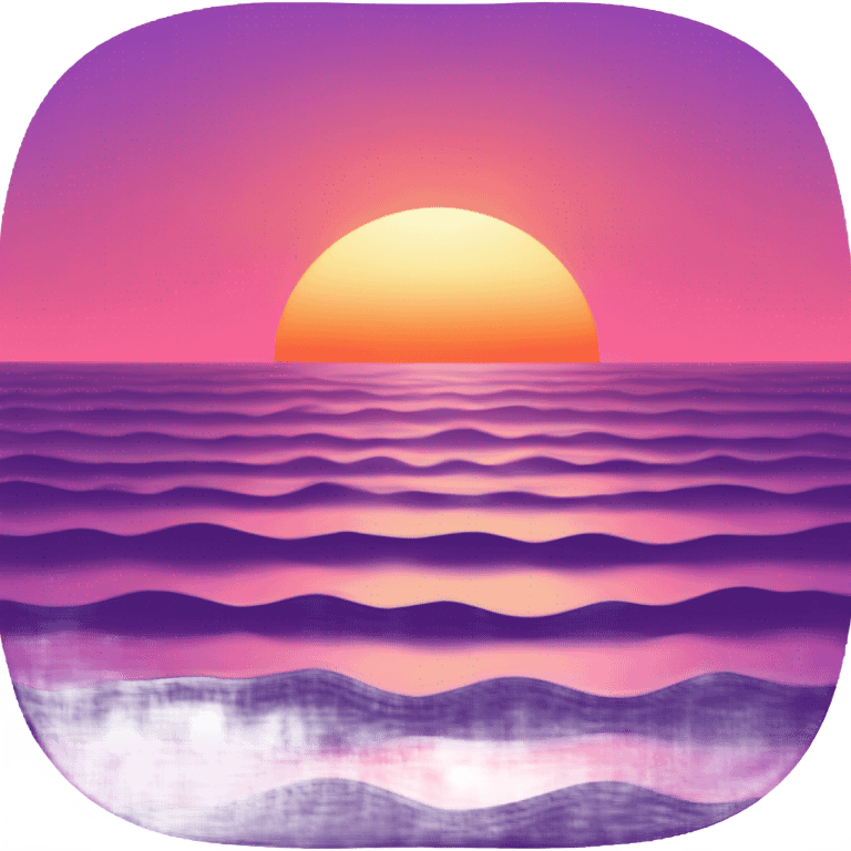 Sunset on beach emoji