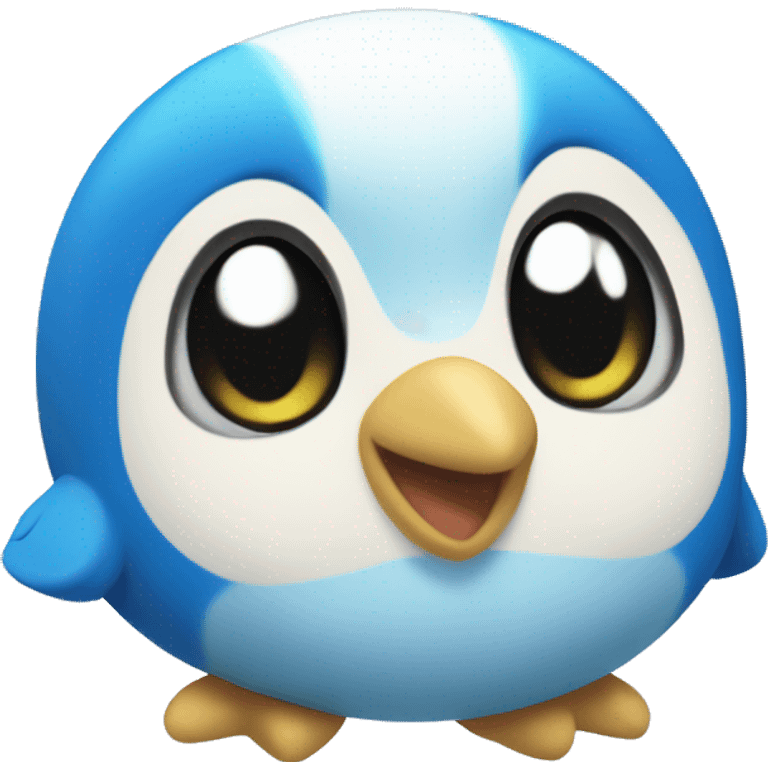 Piplup with hearts emoji