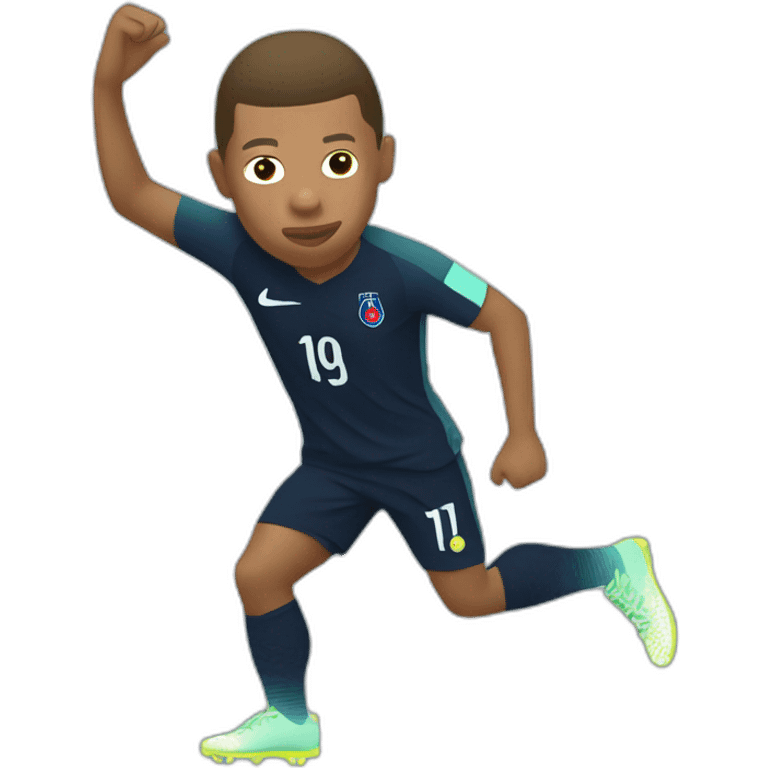 Mbappe qui fait un dab emoji