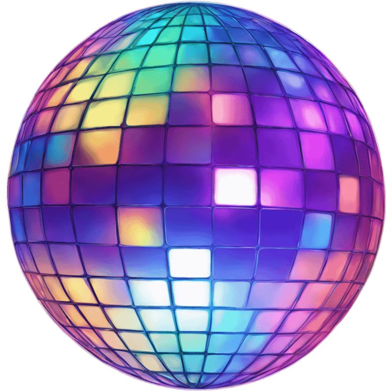 Groovy disco ball emoji